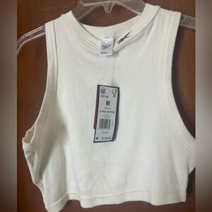 Reebok Women's Off-White Crop Top
